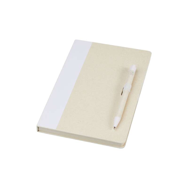 Blocco note A5 da 80 fogli a righe con penna a sfera - cod. P107811