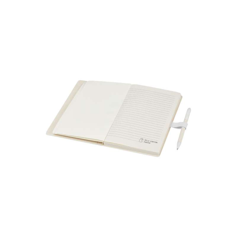 Blocco note A5 da 80 fogli a righe con penna a sfera - cod. P107811