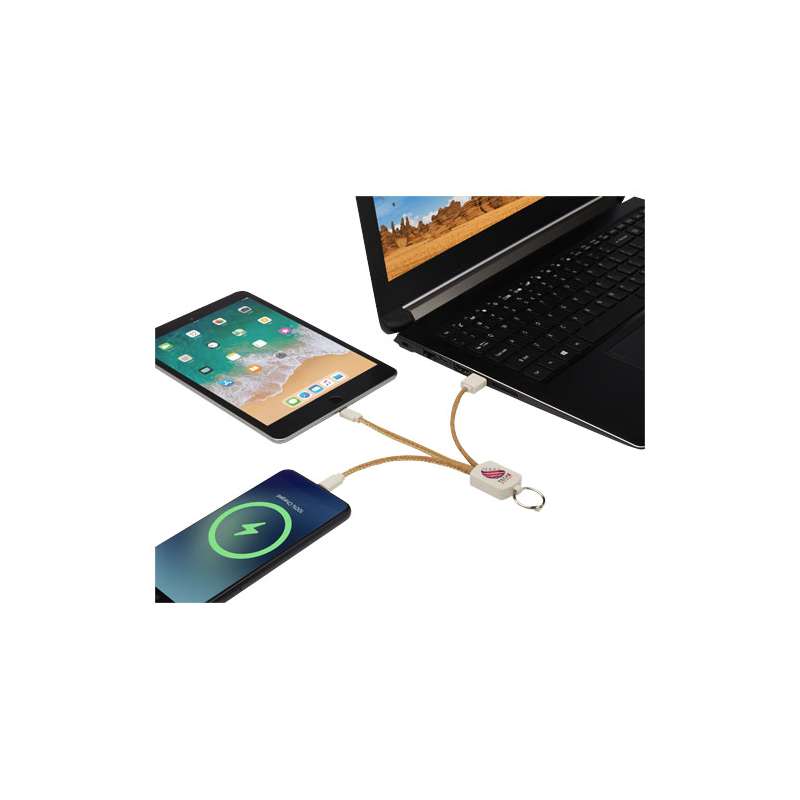 Cavo di ricarica 3 in 1 da serigrafare con logo - cod. P124294