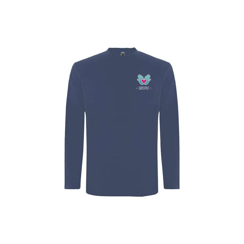 T-shirt a maniche lunghe da uomo con scritte stampate - cod. PR1217