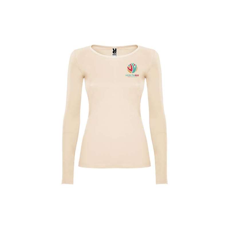 T-shirt a maniche lunghe da donna con logo - cod. PR1218