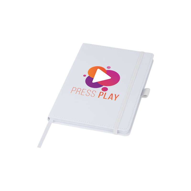 Blocco note da stampare con logo con 80 fogli a righe - cod. P107846