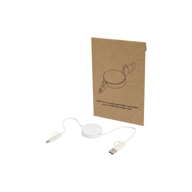 Cavo di ricarica 5-in-1 con scritte - cod. P124430