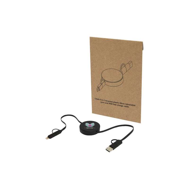 Cavo di ricarica 5-in-1 con scritte - cod. P124430