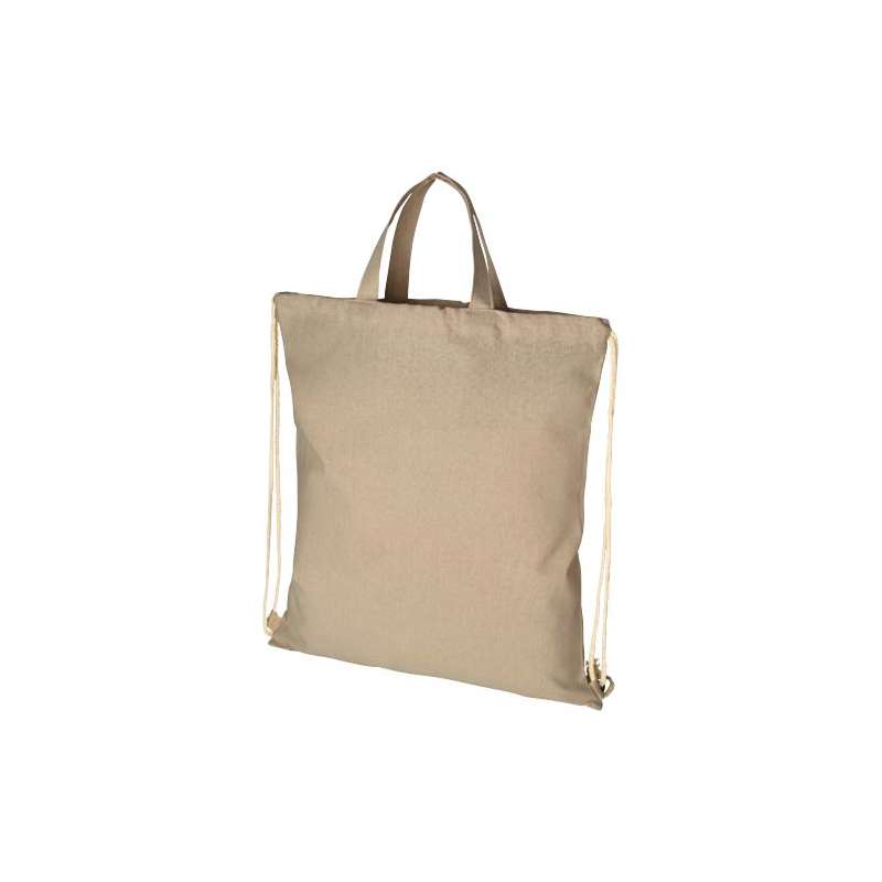 Zaino con cordoncino in tessuto riciclato - cod. P120460