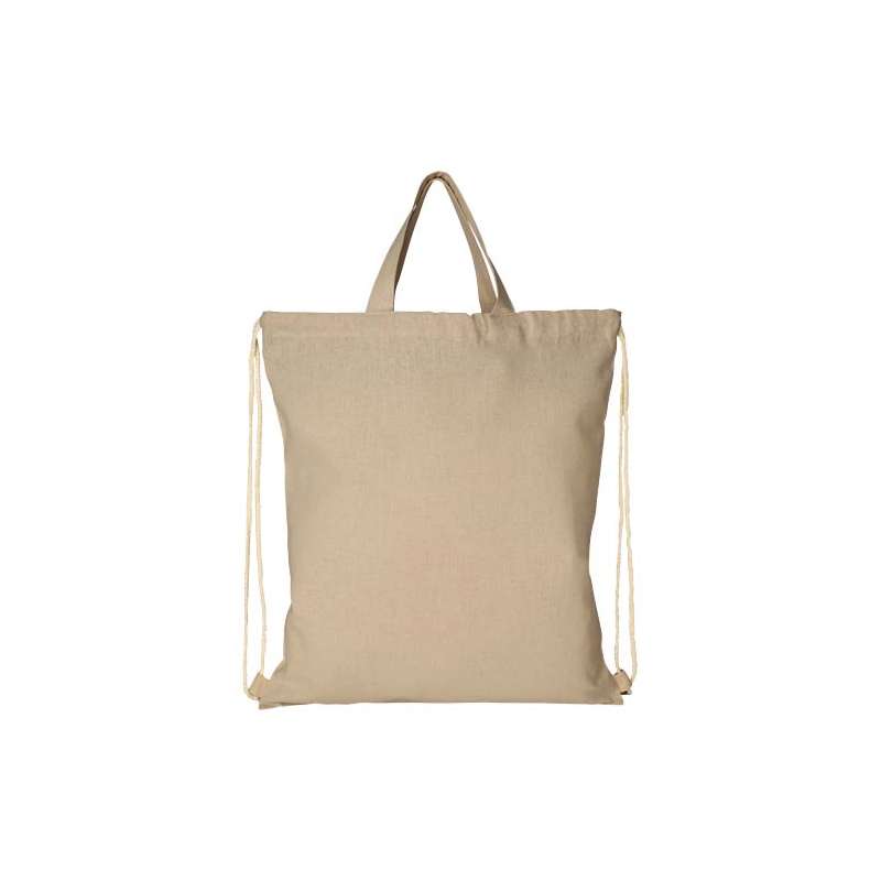 Zaino con cordoncino in tessuto riciclato - cod. P120460