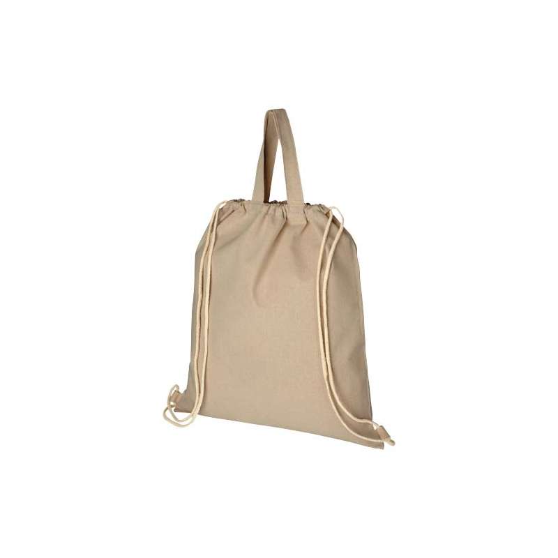 Zaino con cordoncino in tessuto riciclato - cod. P120460