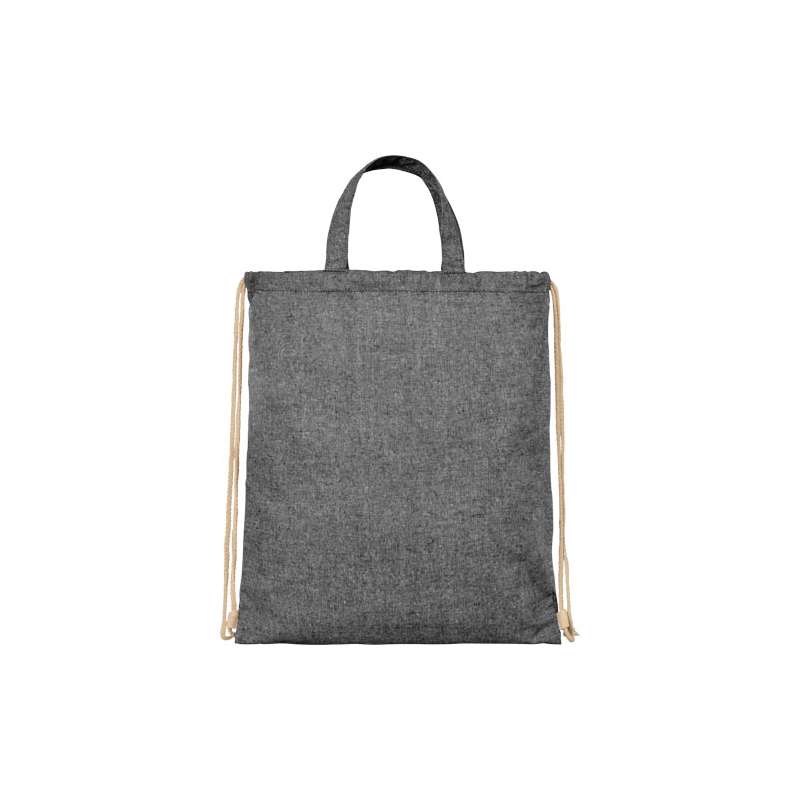 Zaino con cordoncino in tessuto riciclato - cod. P120460