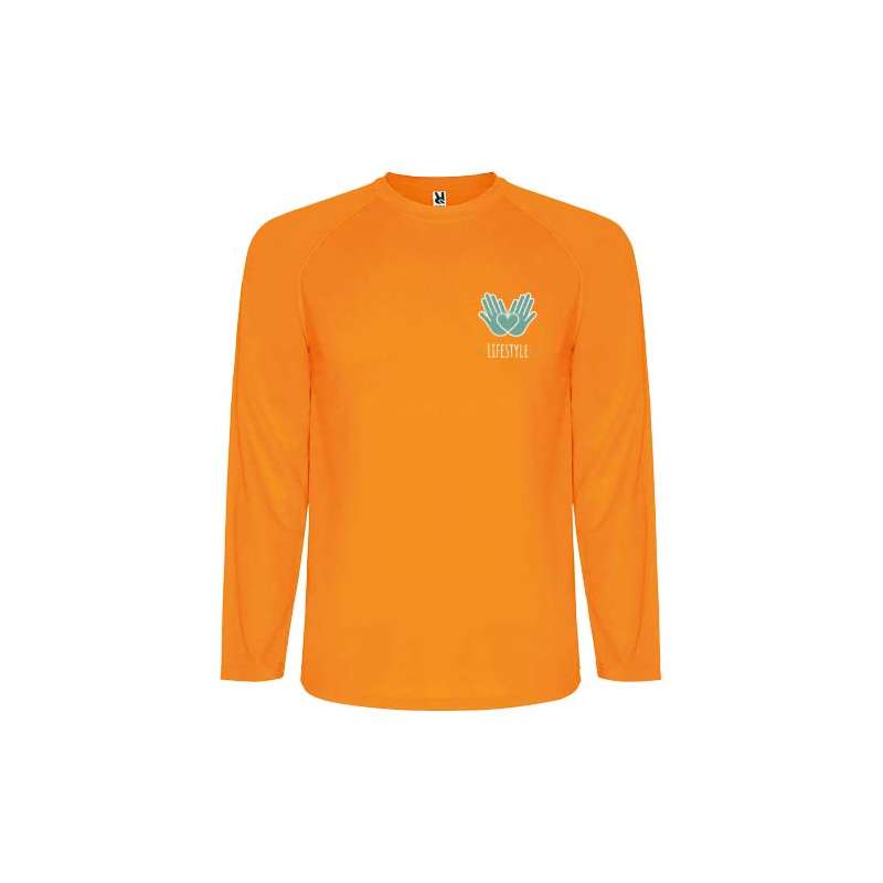 Maglietta sportiva a manica lunga da uomo con scritte - cod. PR0415