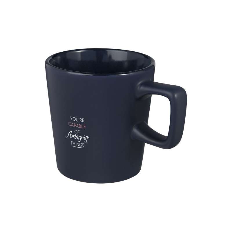 Tazza in ceramica con scritte stampate da 280 ml - cod. P100726