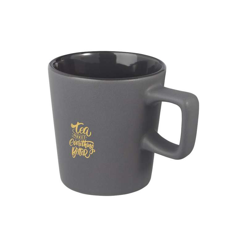 Tazza in ceramica con scritte stampate da 280 ml - cod. P100726