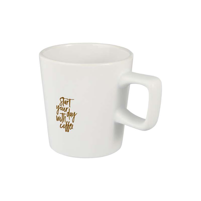 Tazza in ceramica con scritte stampate da 280 ml - cod. P100726