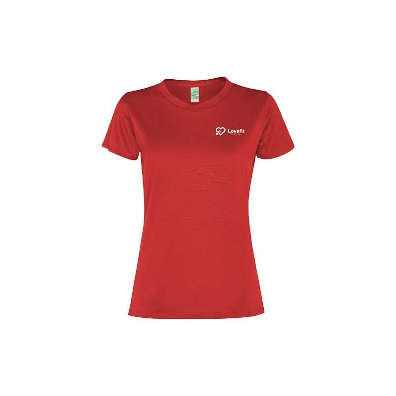 T-shirt traspirante da donna con logo e scritte - cod. PR0305