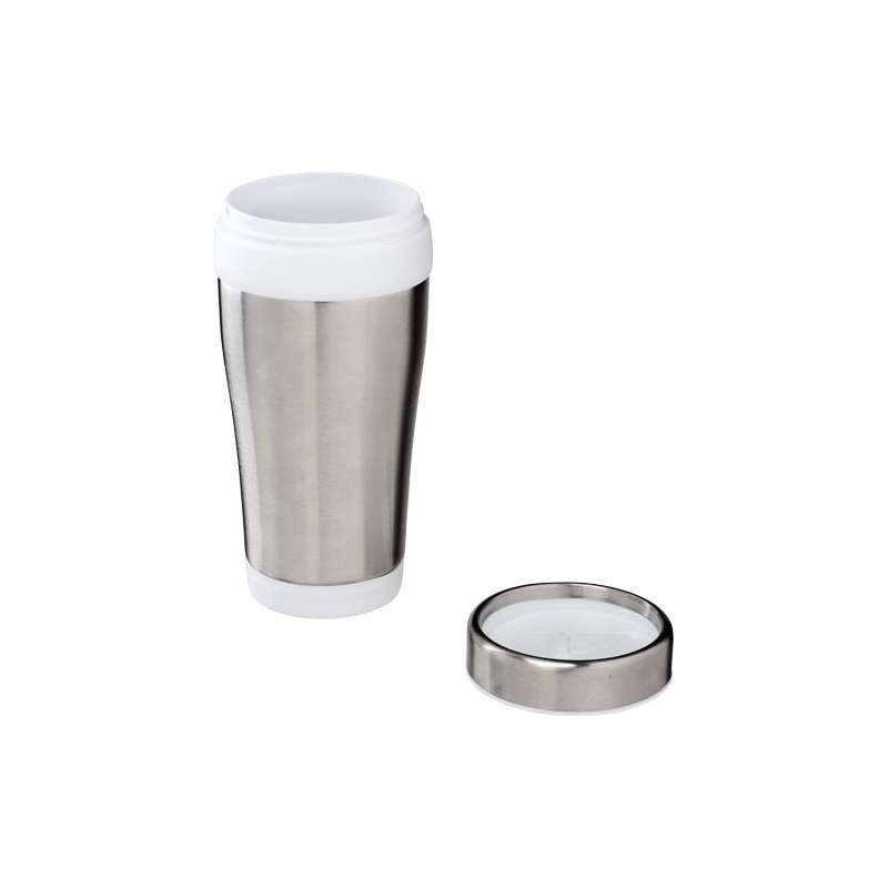 Bicchiere termico in acciaio inossidabile riciclato certificato RCS da 410 ml Elwood - cod. P100763