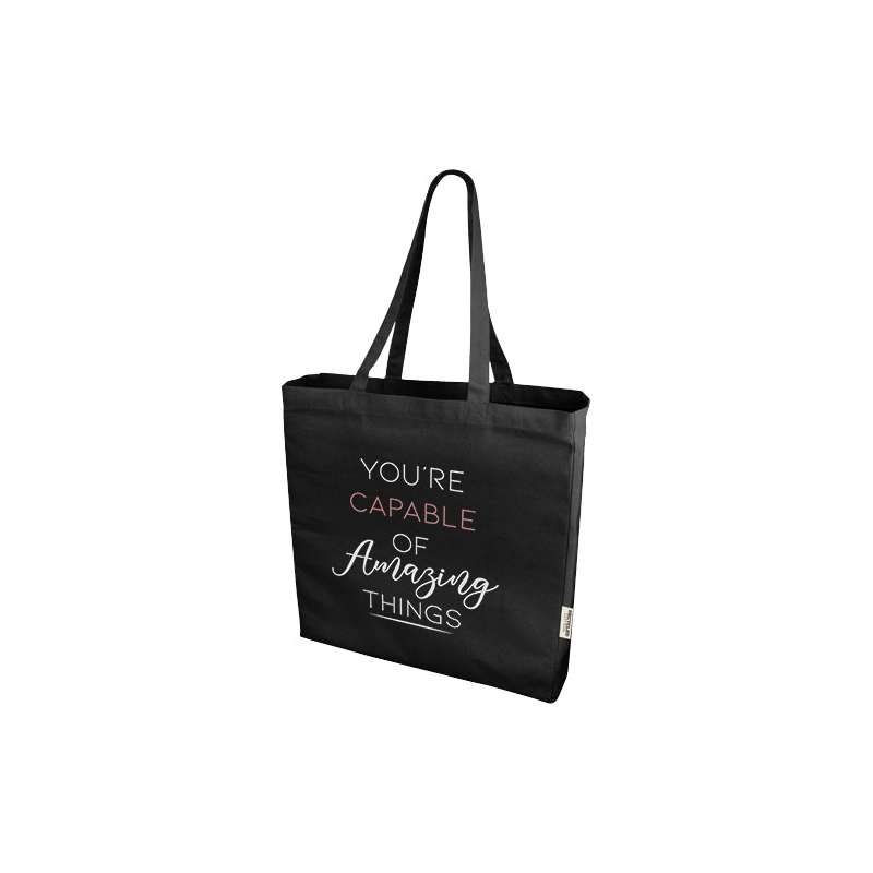 Tote bag in tessuto riciclato f.to 38x41x8,5 cm. - cod. P120710