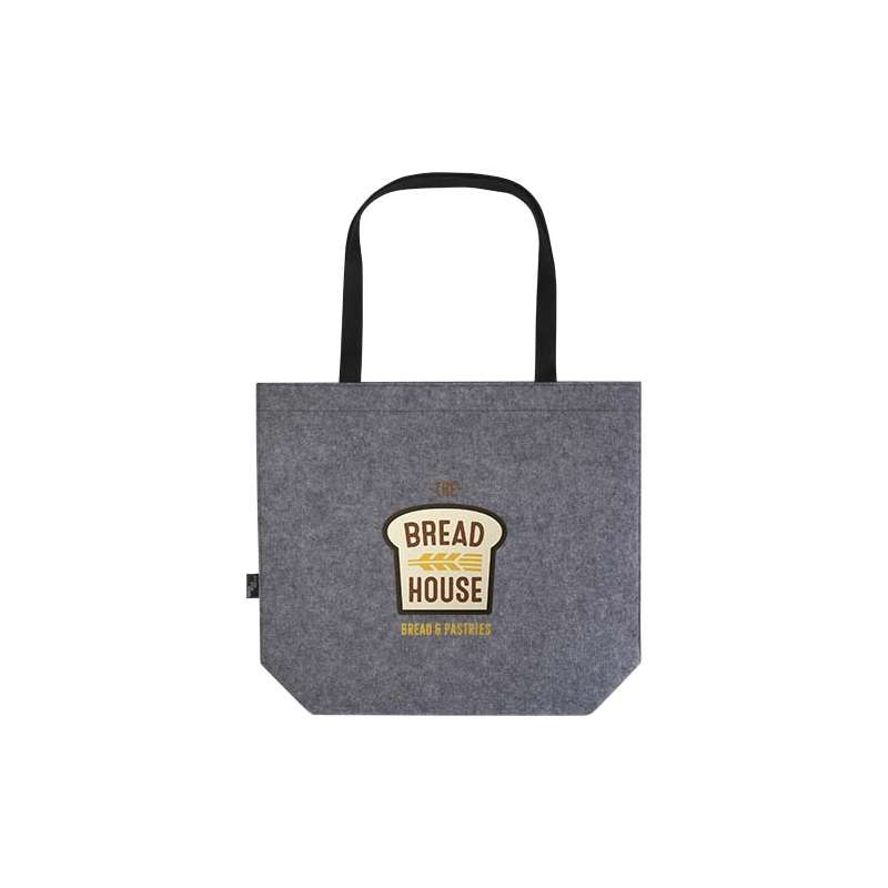 Tote bag a soffietto in feltro riciclato 45x33x14 cm. - cod. P130075