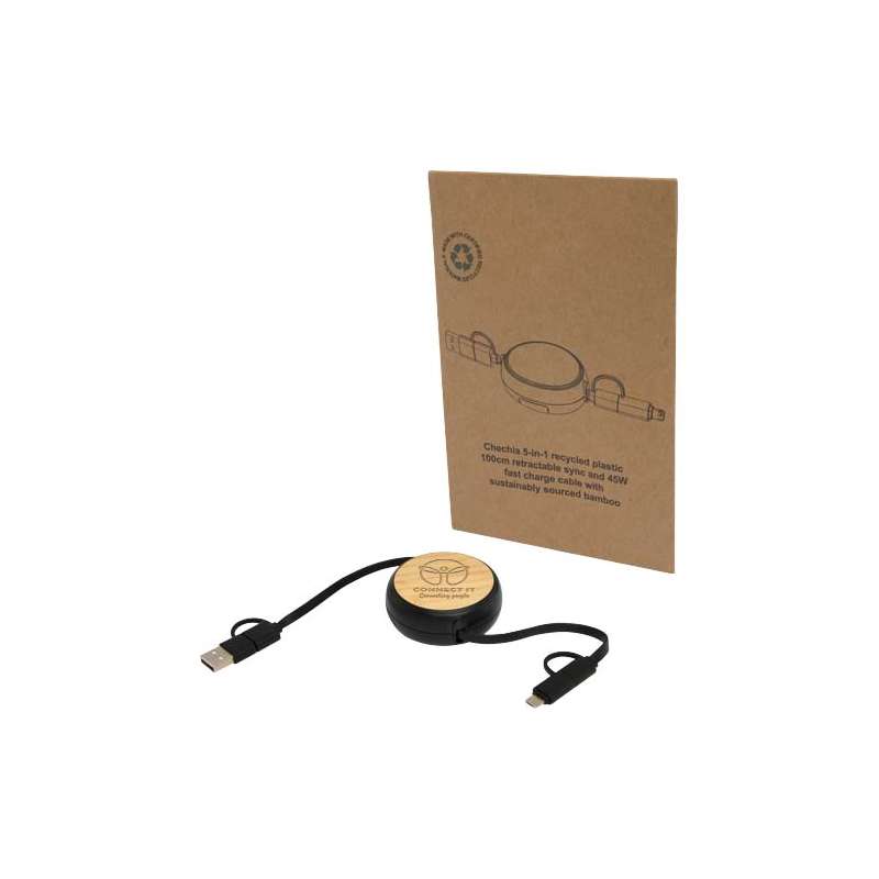 Cavo retrattile 5 in 1 da 100 cm - cod. P124419