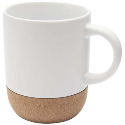 Tazza per stampa a sublimazione in ceramica da 300 ml con dettagli in sughero Billie - cod. P100846