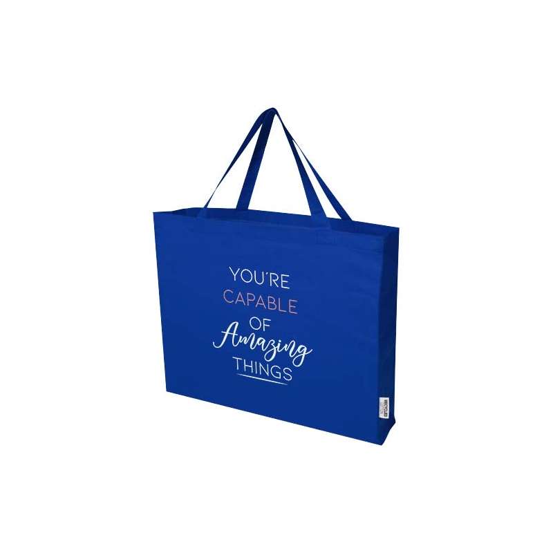 Tote bag in cotone riciclato f.to 57x42x16,5 cm. - cod. P120734