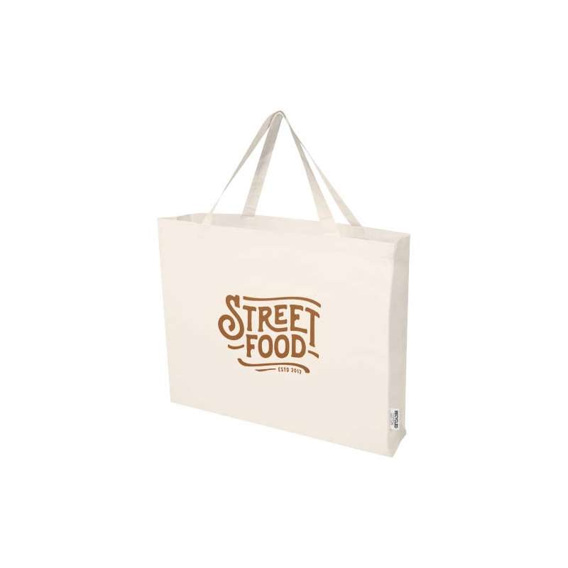 Tote bag in cotone riciclato f.to 57x42x16,5 cm. - cod. P120734