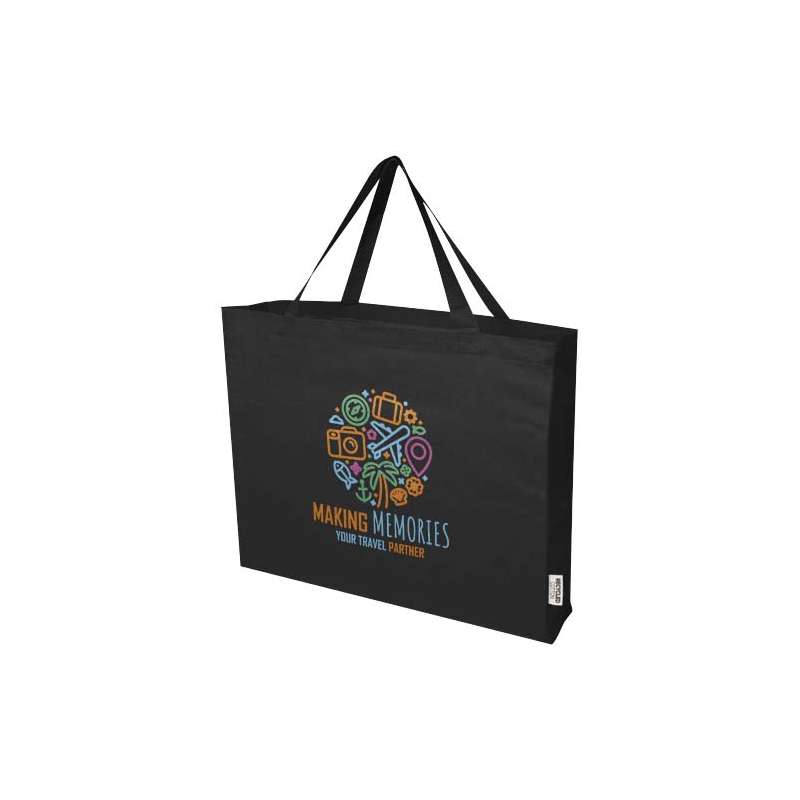 Tote bag in cotone riciclato f.to 57x42x16,5 cm. - cod. P120734