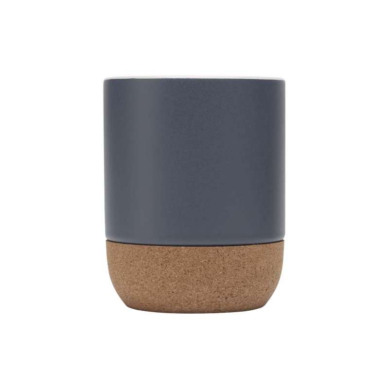 Tazza in ceramica con dettagli in sughero da 300 ml - cod. P100847