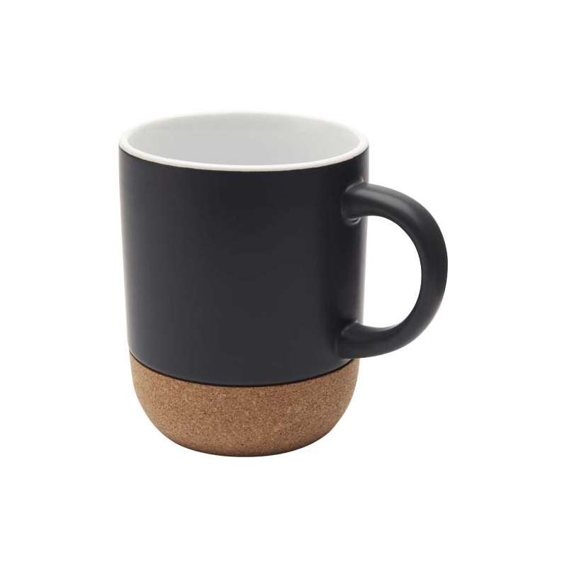 Tazza in ceramica con dettagli in sughero da 300 ml - cod. P100847