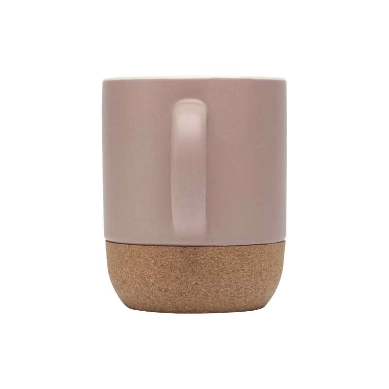 Tazza in ceramica con dettagli in sughero da 300 ml - cod. P100847