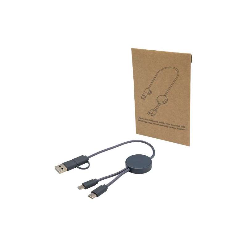 Cavo di ricarica 5-in-1 da serigrafare - cod. P124427