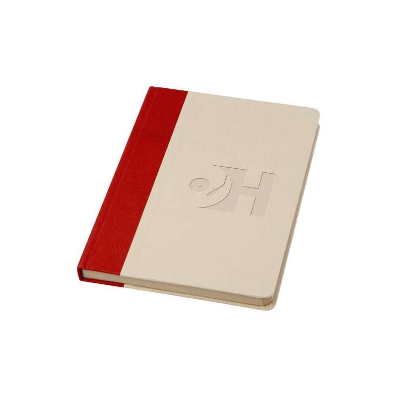 Blocco note A5 con logo e scritte e 80 fogli a righe - cod. P107923