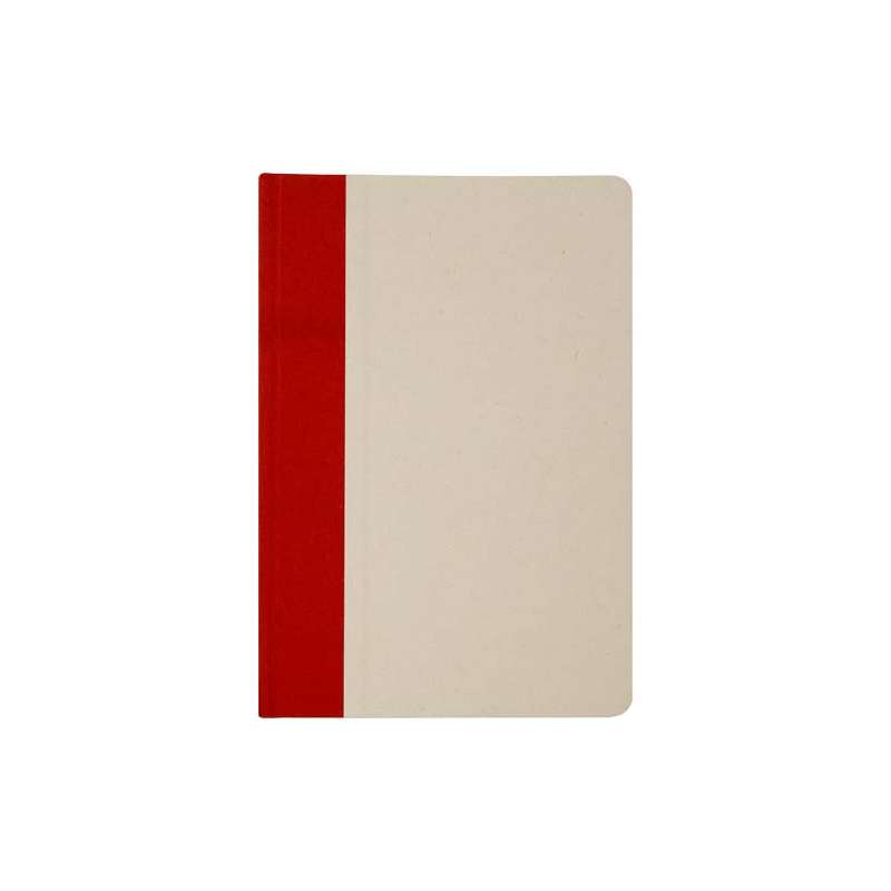 Blocco note A5 con logo e scritte e 80 fogli a righe - cod. P107923
