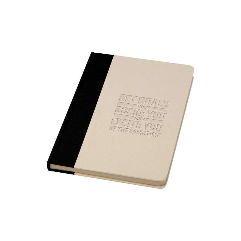 Blocco note A5 con logo e scritte e 80 fogli a righe - cod. P107923