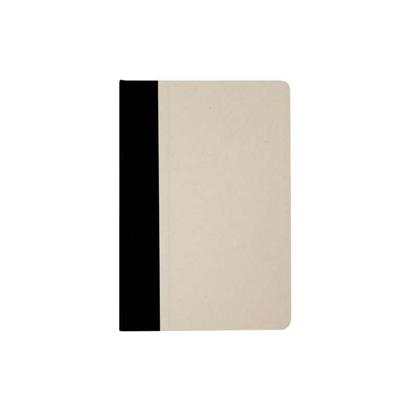 Blocco note A5 con logo e scritte e 80 fogli a righe - cod. P107923