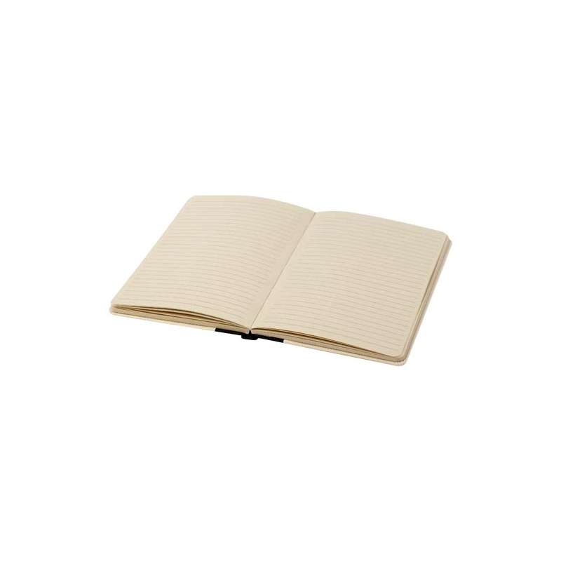 Blocco note A5 con logo e scritte e 80 fogli a righe - cod. P107923