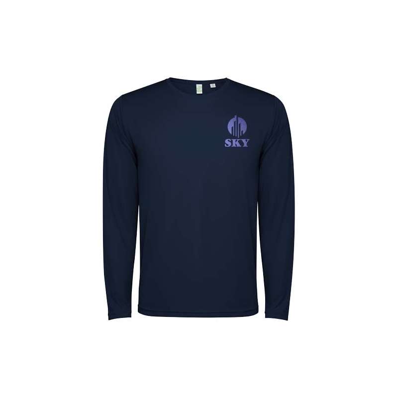 T-shirt sportiva a maniche lunghe da bambino con logo promozionale - cod. PK0432