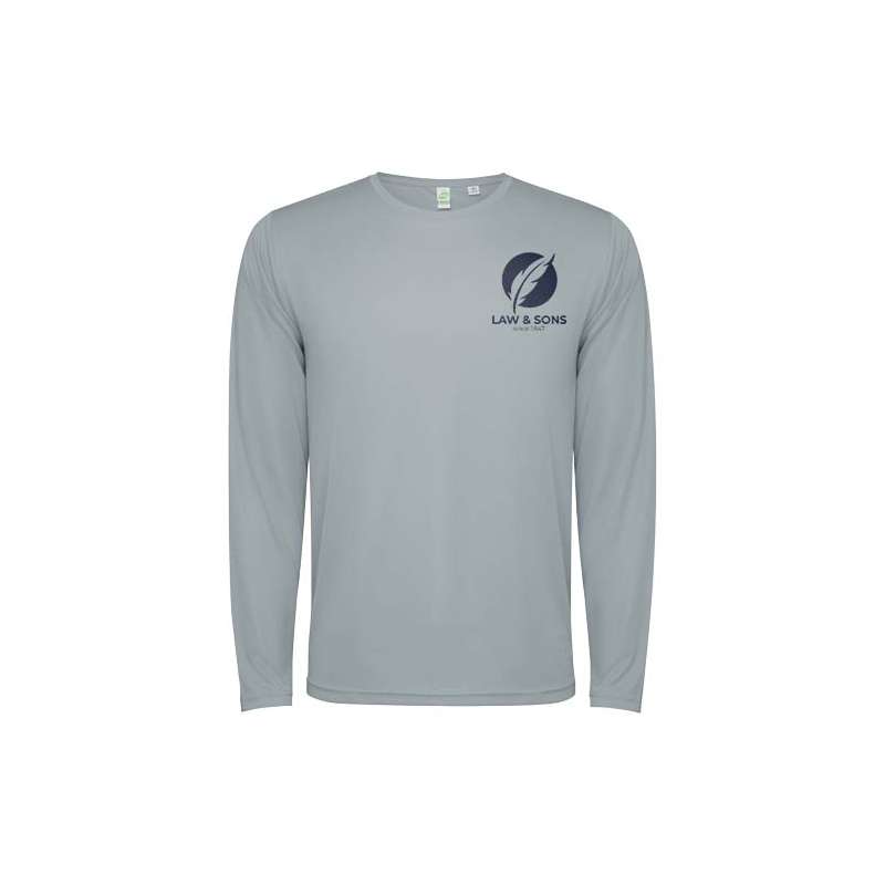 T-shirt sportiva a maniche lunghe da bambino con logo promozionale - cod. PK0432