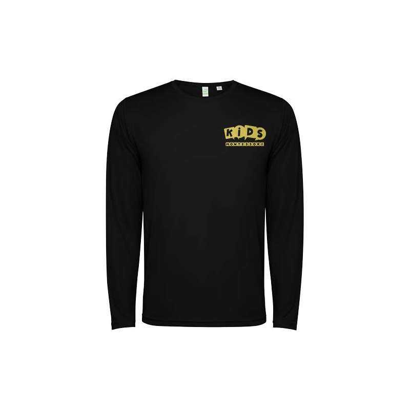 T-shirt sportiva a maniche lunghe da bambino con logo promozionale - cod. PK0432