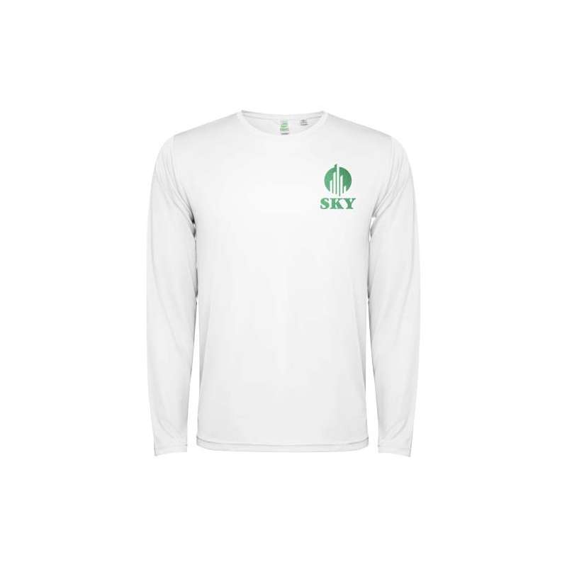 T-shirt sportiva a maniche lunghe da bambino con logo promozionale - cod. PK0432