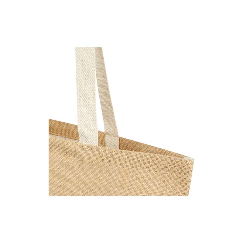 Tote bag in juta con stampa logo f.to 35x48 cm. - cod. P120674
