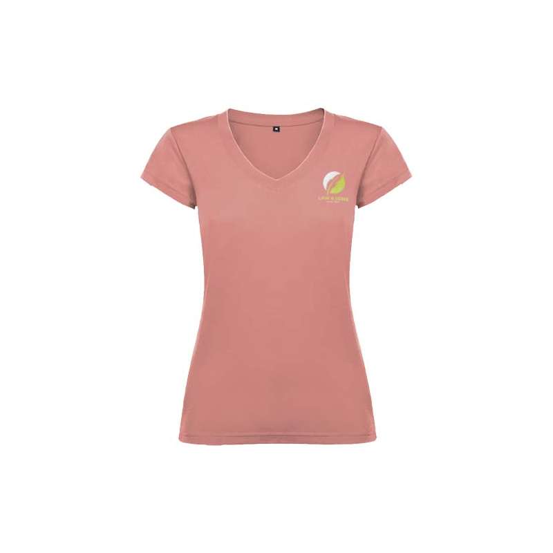 T-shirt con scollo a V da donna - cod. PR6646
