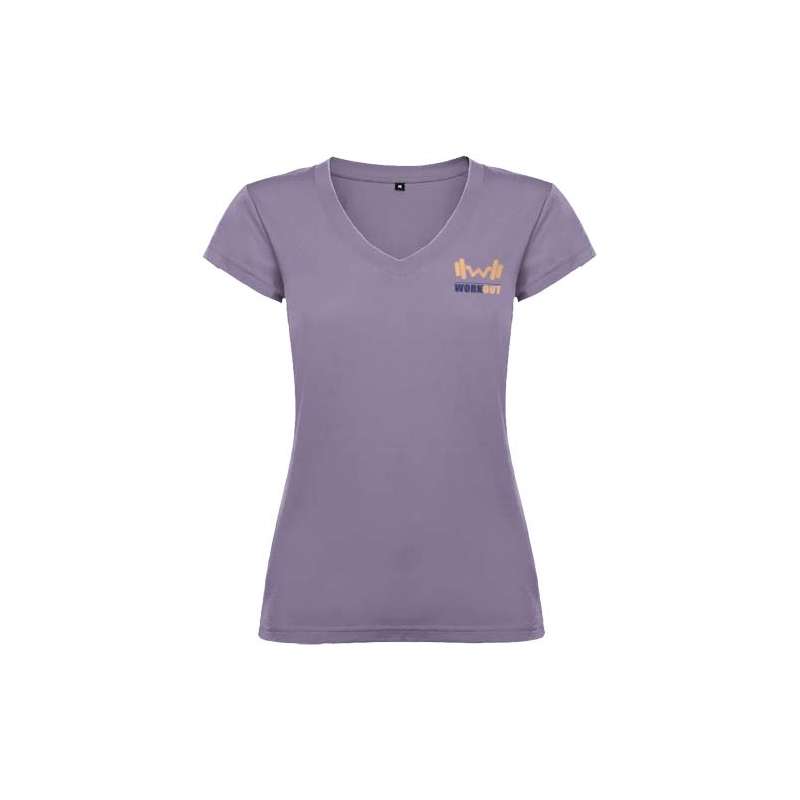 T-shirt con scollo a V da donna - cod. PR6646