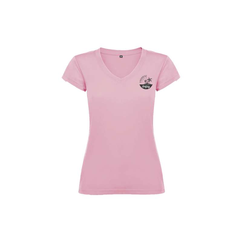 T-shirt con scollo a V da donna - cod. PR6646