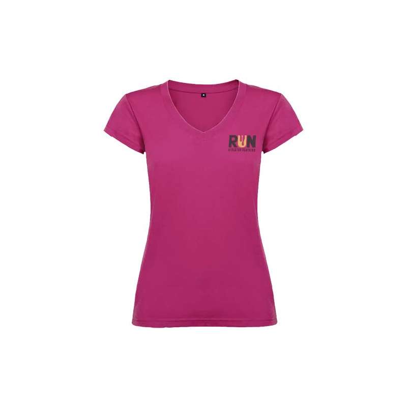 T-shirt con scollo a V da donna - cod. PR6646