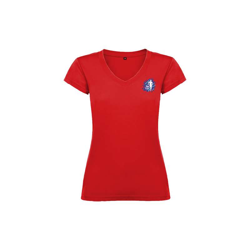 T-shirt con scollo a V da donna - cod. PR6646