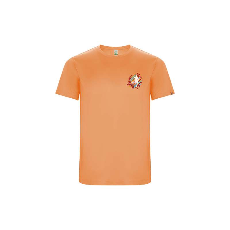 T-shirt sportiva a maniche corte da uomo personalizzata con scritte - cod. PR0427