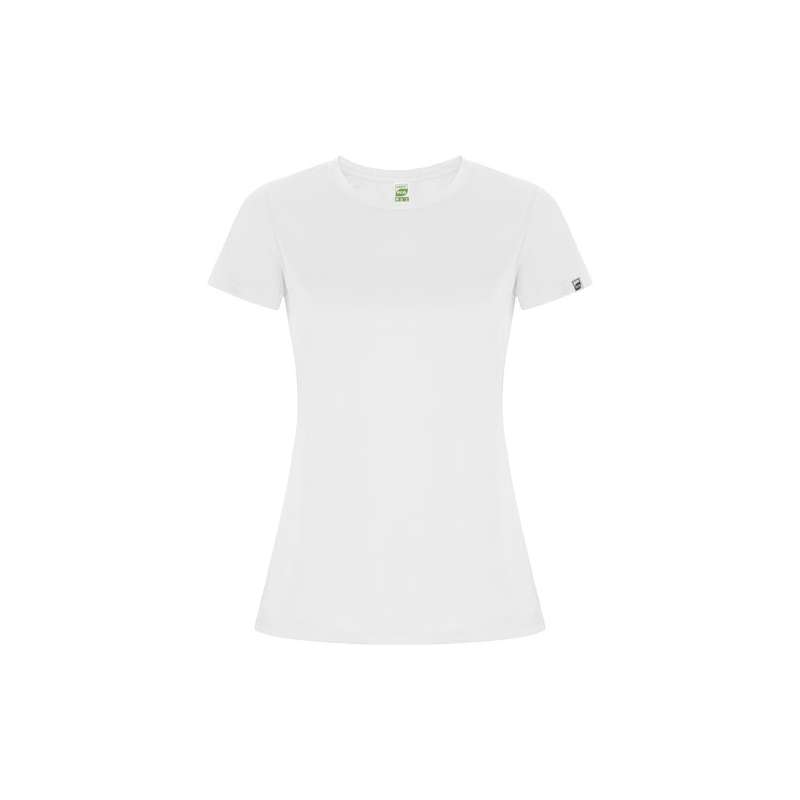 T-shirt sportiva personalizzata con logo a maniche corte da donna - cod. PR0428