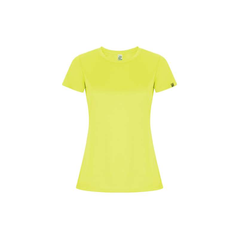 T-shirt sportiva personalizzata con logo a maniche corte da donna - cod. PR0428