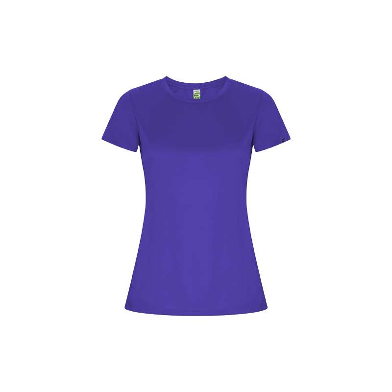 T-shirt sportiva personalizzata con logo a maniche corte da donna - cod. PR0428