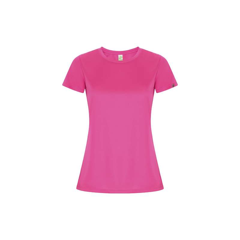 T-shirt sportiva personalizzata con logo a maniche corte da donna - cod. PR0428