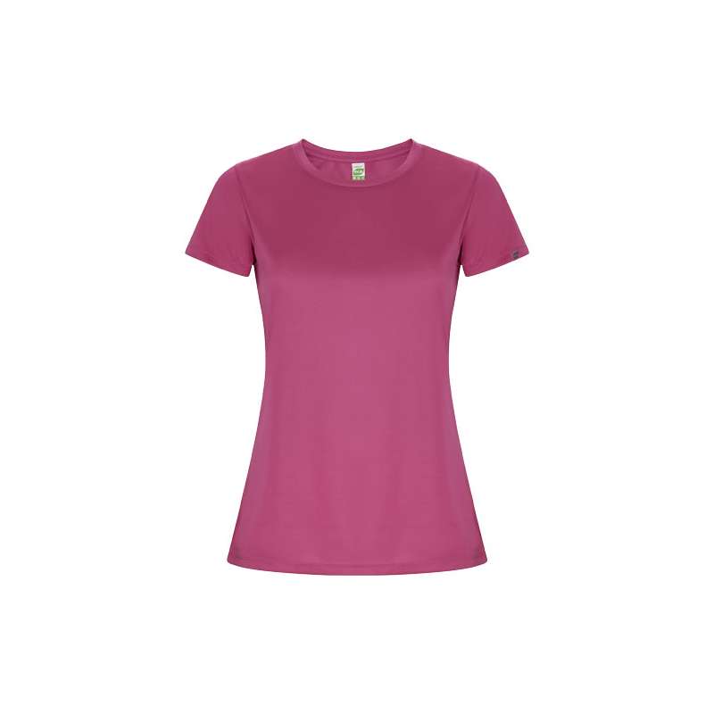 T-shirt sportiva personalizzata con logo a maniche corte da donna - cod. PR0428